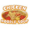 Signmission Chicken Noodle SoupConcession Stand Food Truck Sticker, 16" x 8", D-DC-16 Chicken Noodle Soup19 D-DC-16 Chicken Noodle Soup19